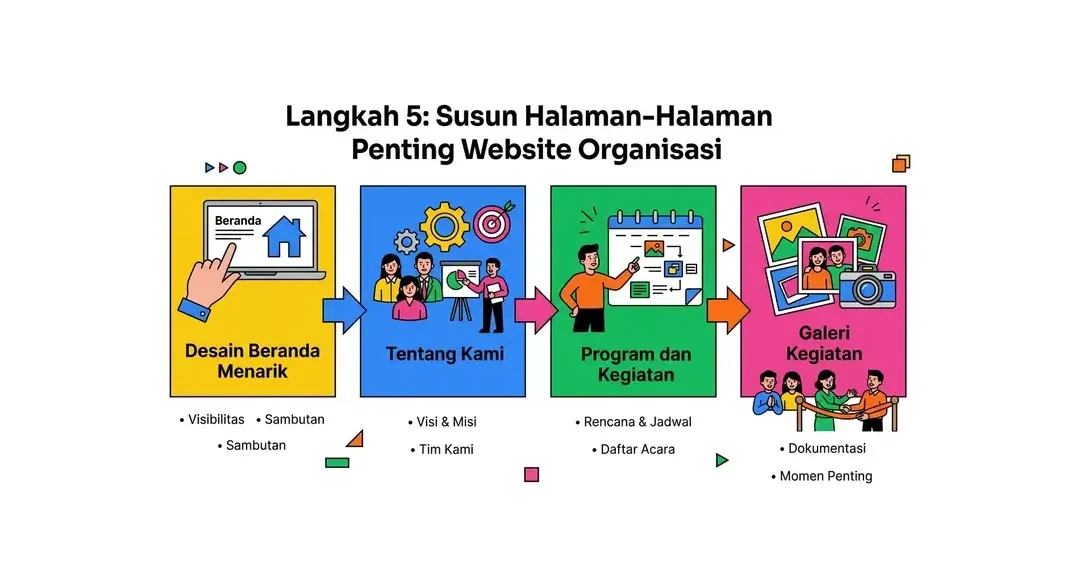 cara membuat website organisasi