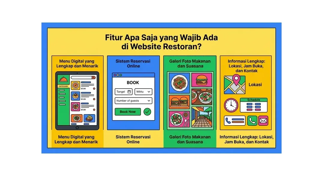 cara membuat website restoran