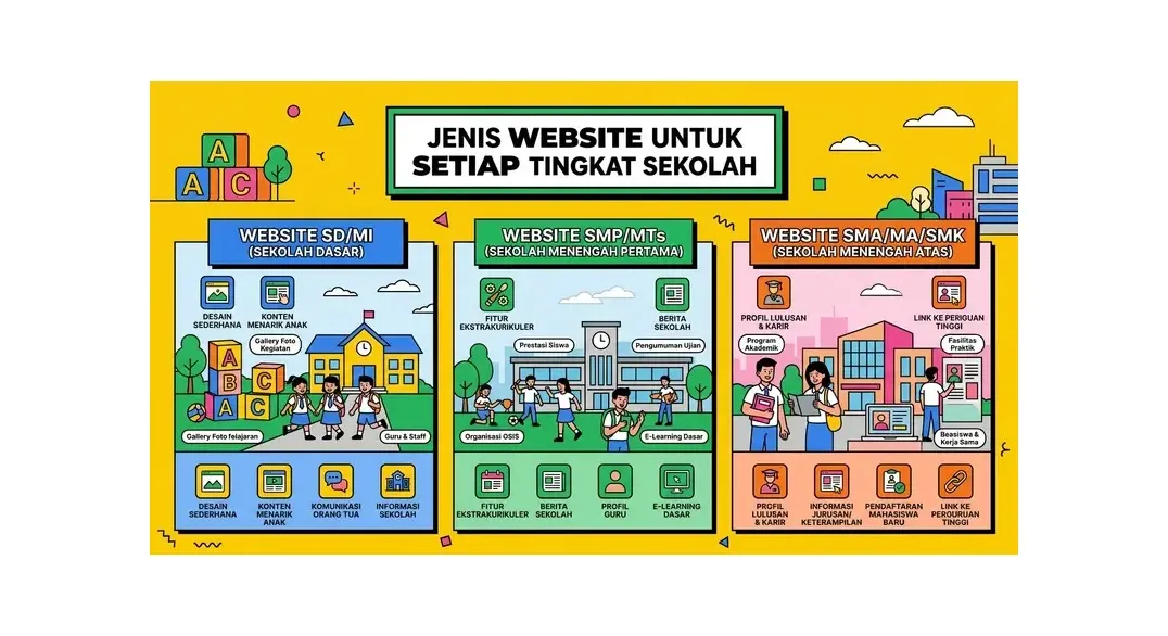 cara membuat website sekolah