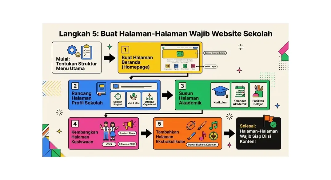 cara membuat website sekolah