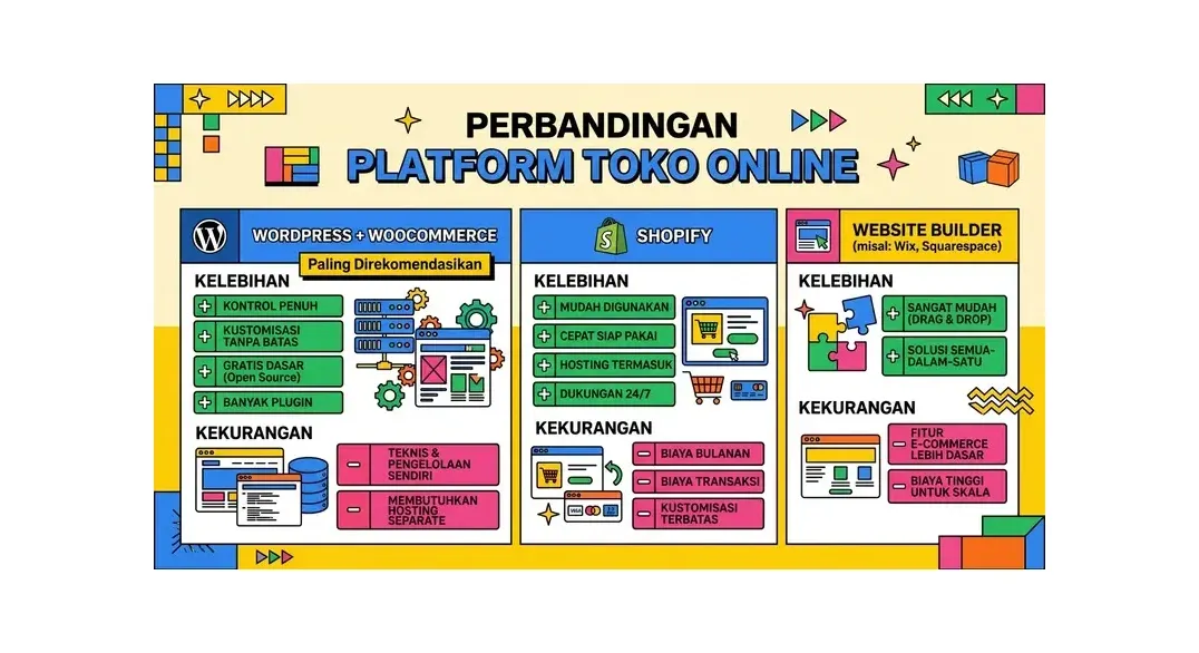 cara membuat website toko online