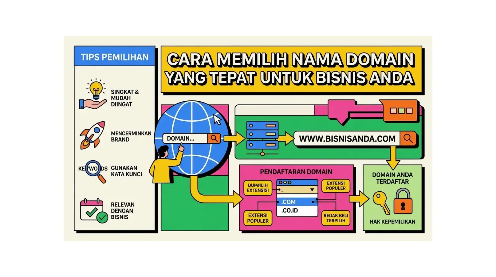 Cara Memilih Nama Domain yang Tepat untuk Bisnis Anda