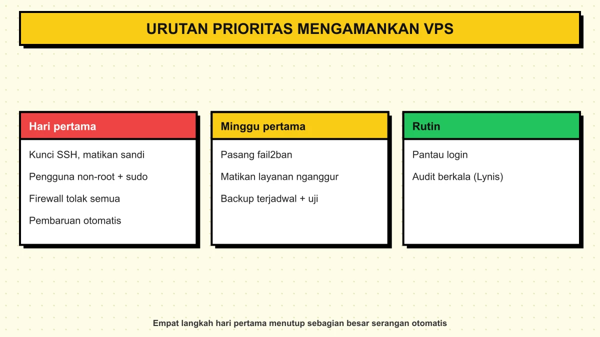 Diagram urutan prioritas pengamanan VPS