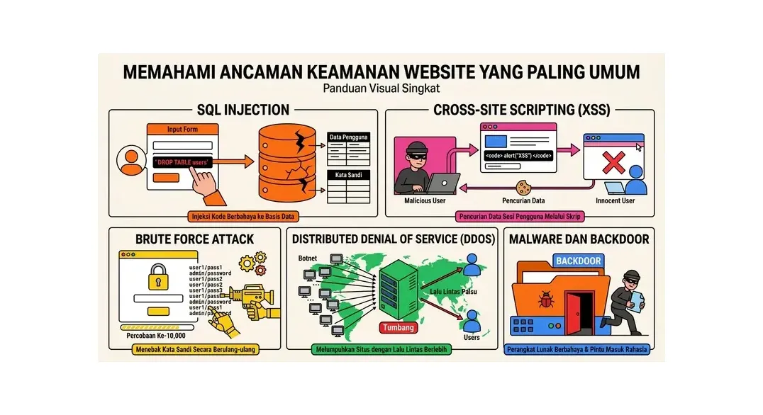 cara mengamankan website