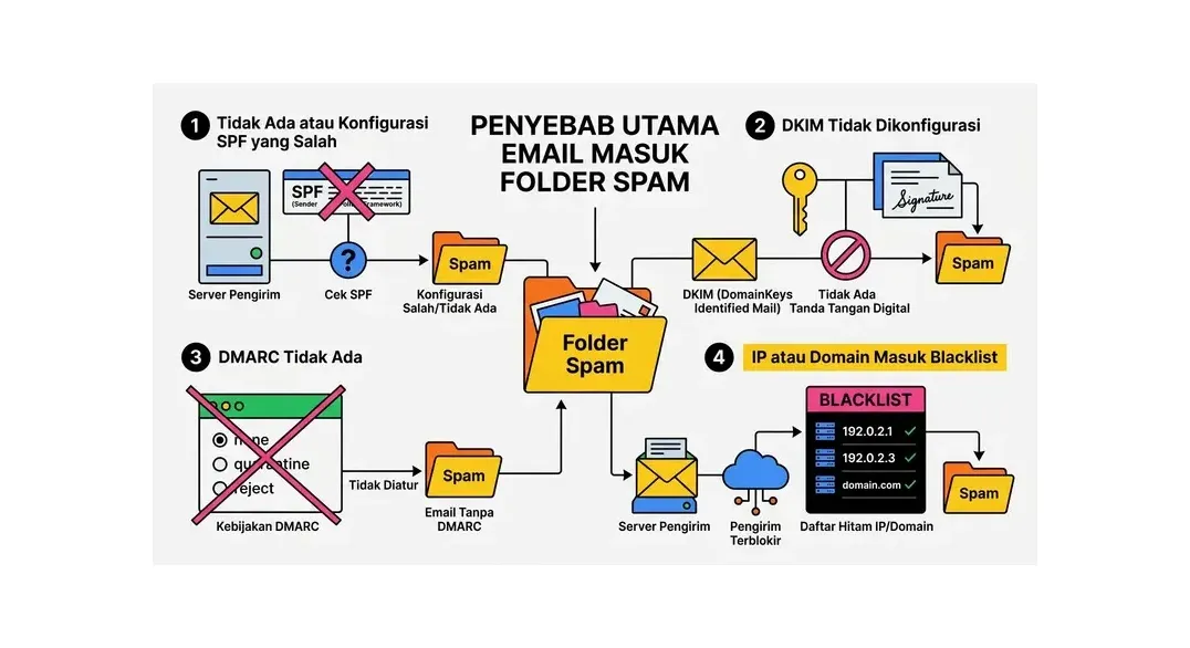 cara mengatasi email masuk spam