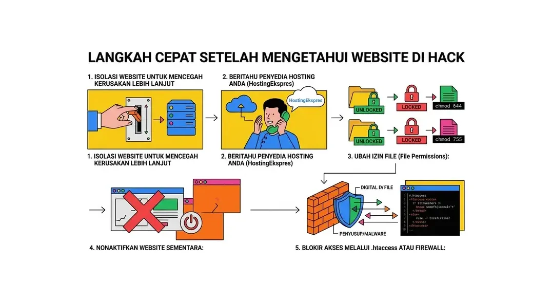 cara mengatasi website di hack
