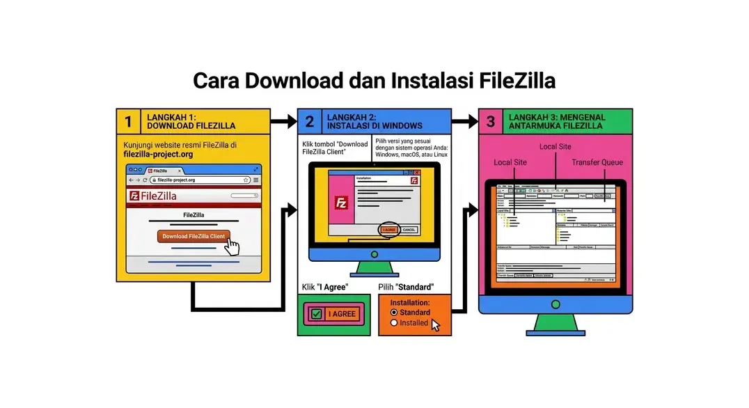 cara menggunakan ftp