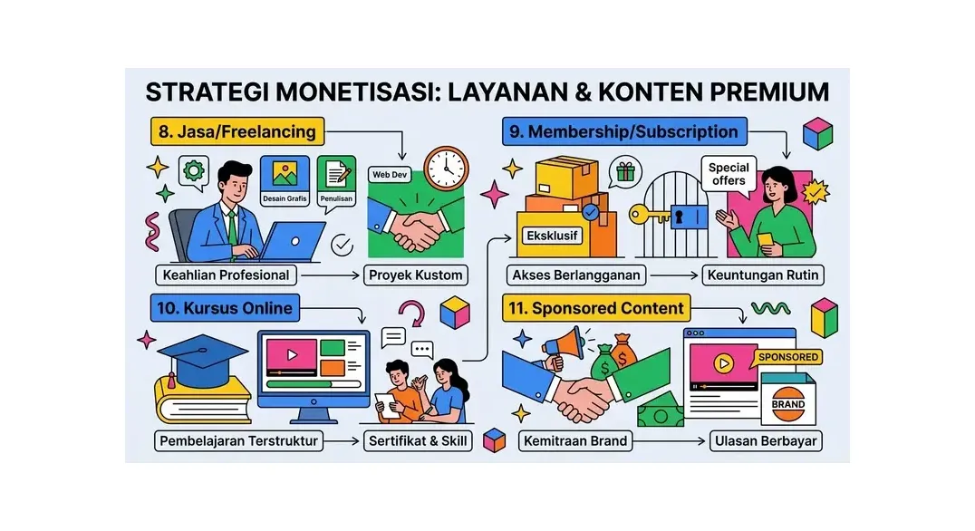 metode monetisasi website lanjutan