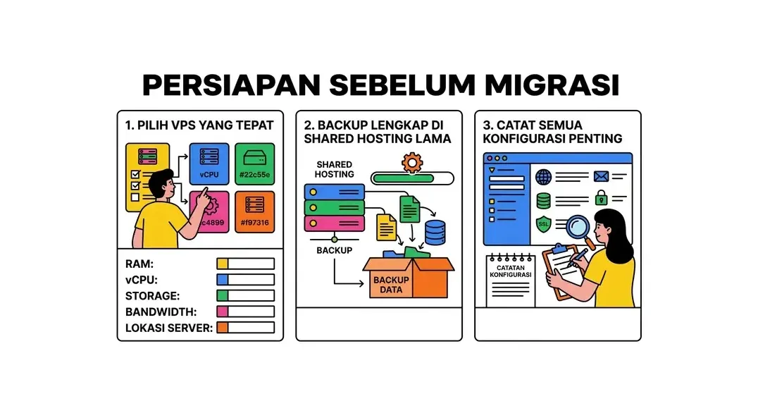 cara migrasi dari shared ke vps