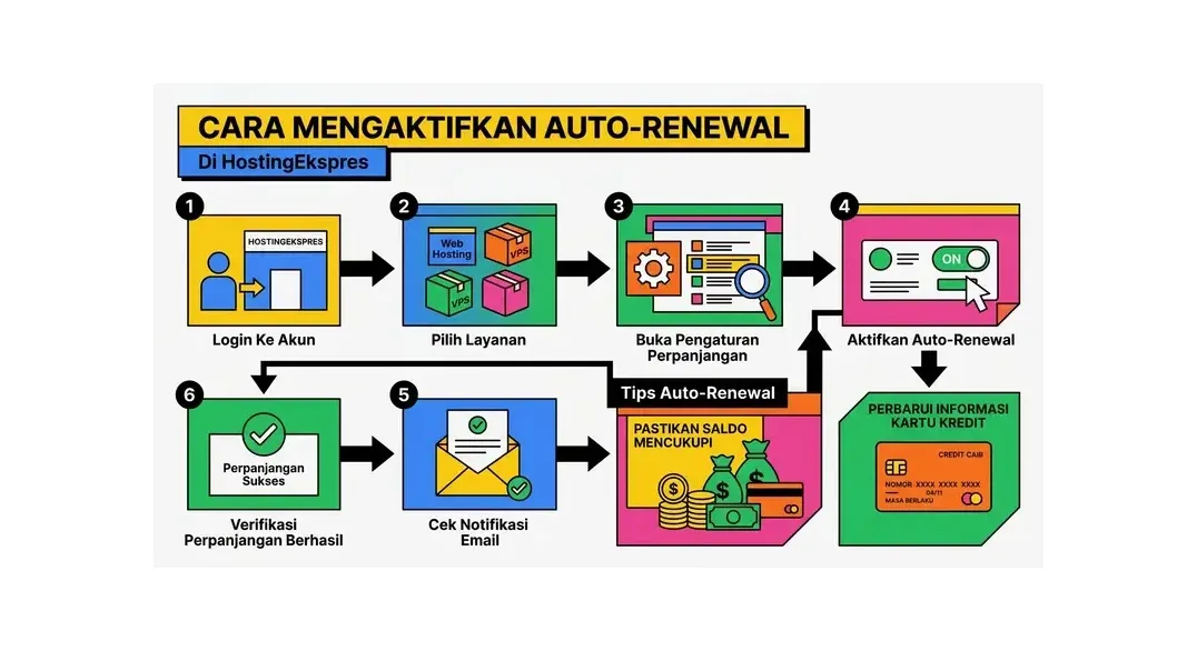 langkah perpanjang domain