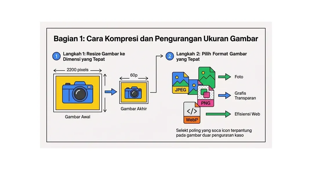 cara reduce ukuran gambar website