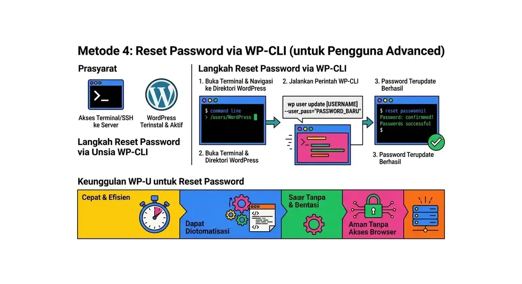 cara reset password wordpress