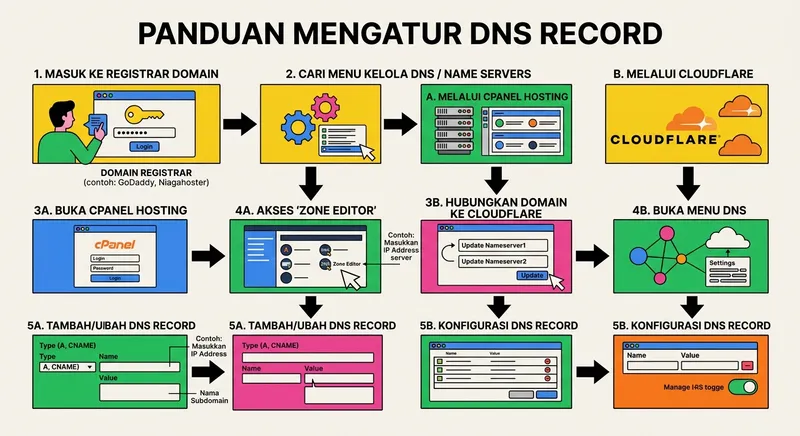 jenis dns records a cname mx txt ns