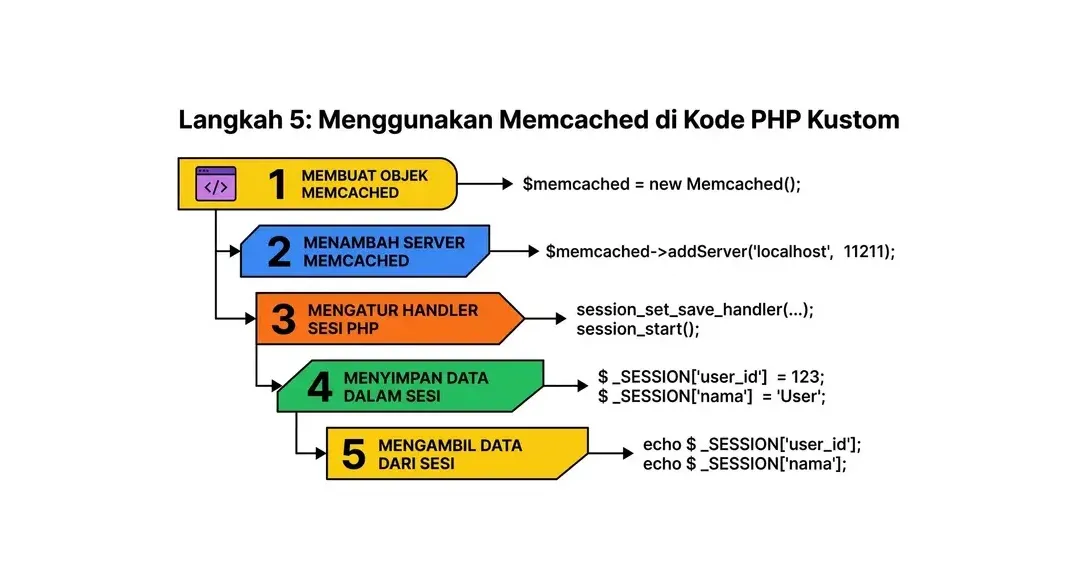 cara setup memcached