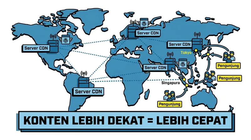 cara kerja cdn untuk mempercepat wordpress