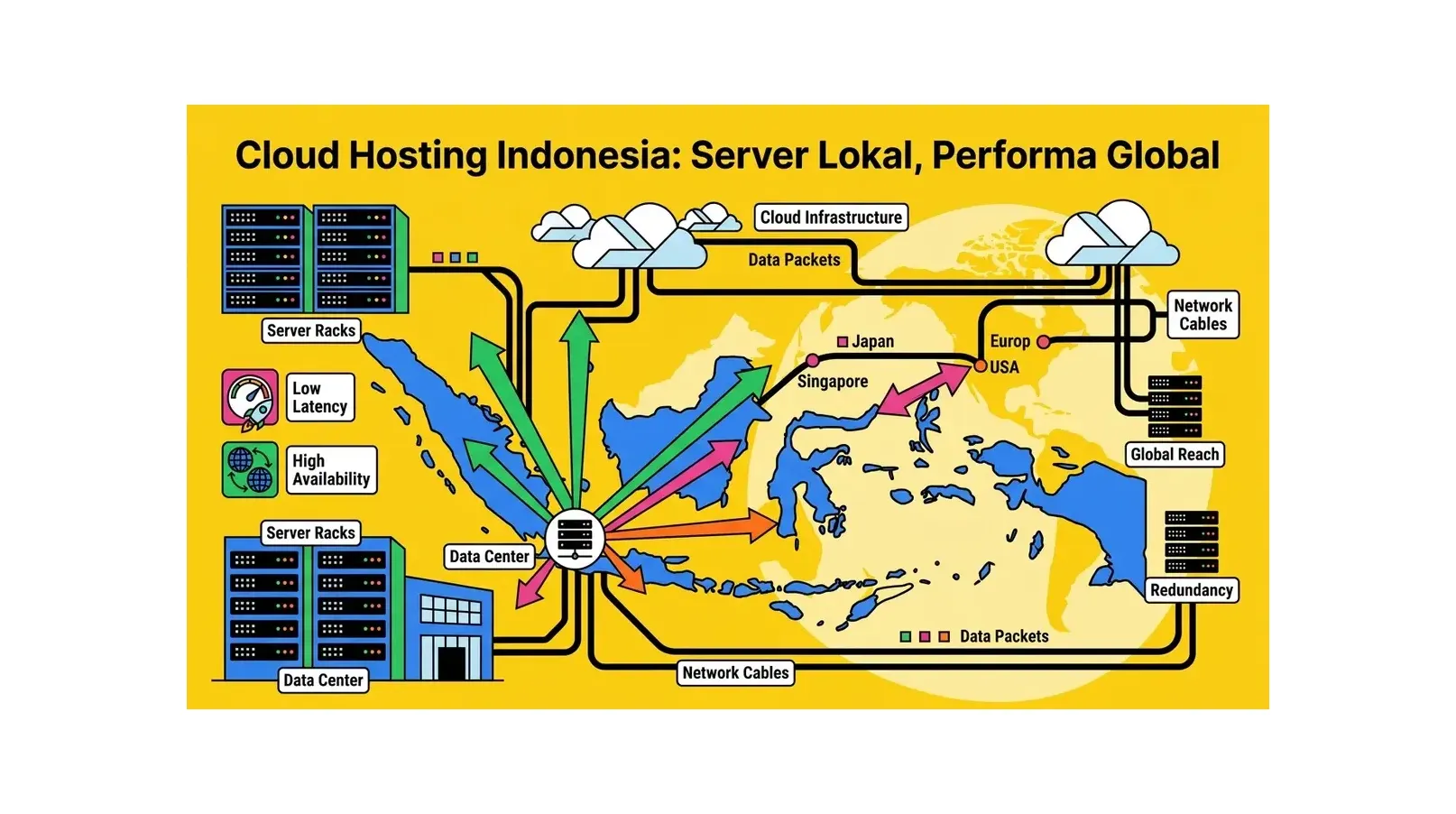 Cloud Hosting Indonesia dengan Server Lokal