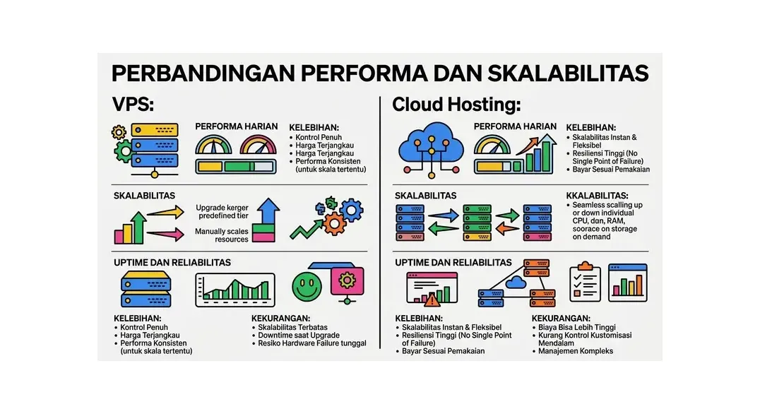 perbedaan arsitektur cloud hosting dan vps
