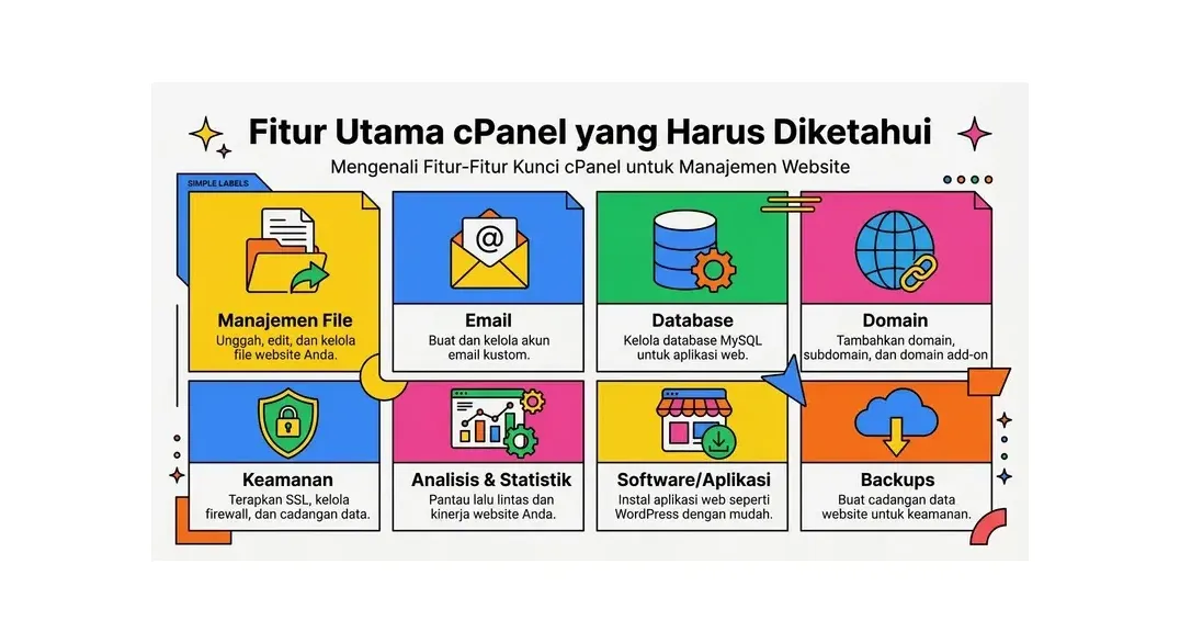 fitur utama cpanel
