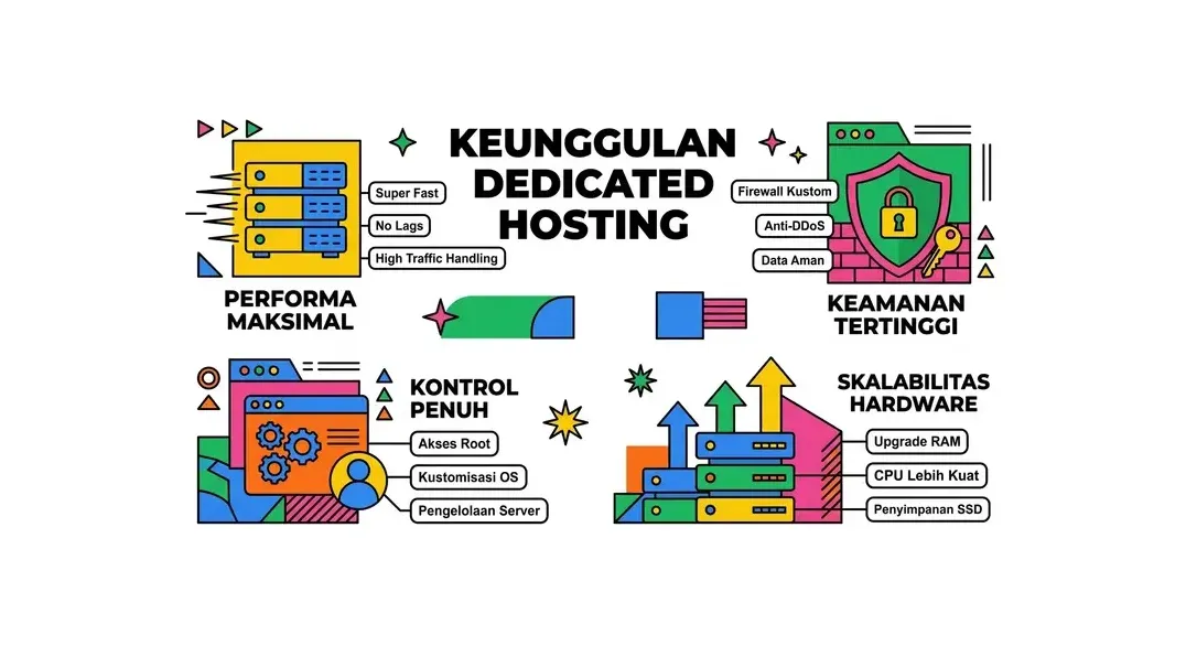 Keunggulan dedicated hosting vs jenis hosting lain