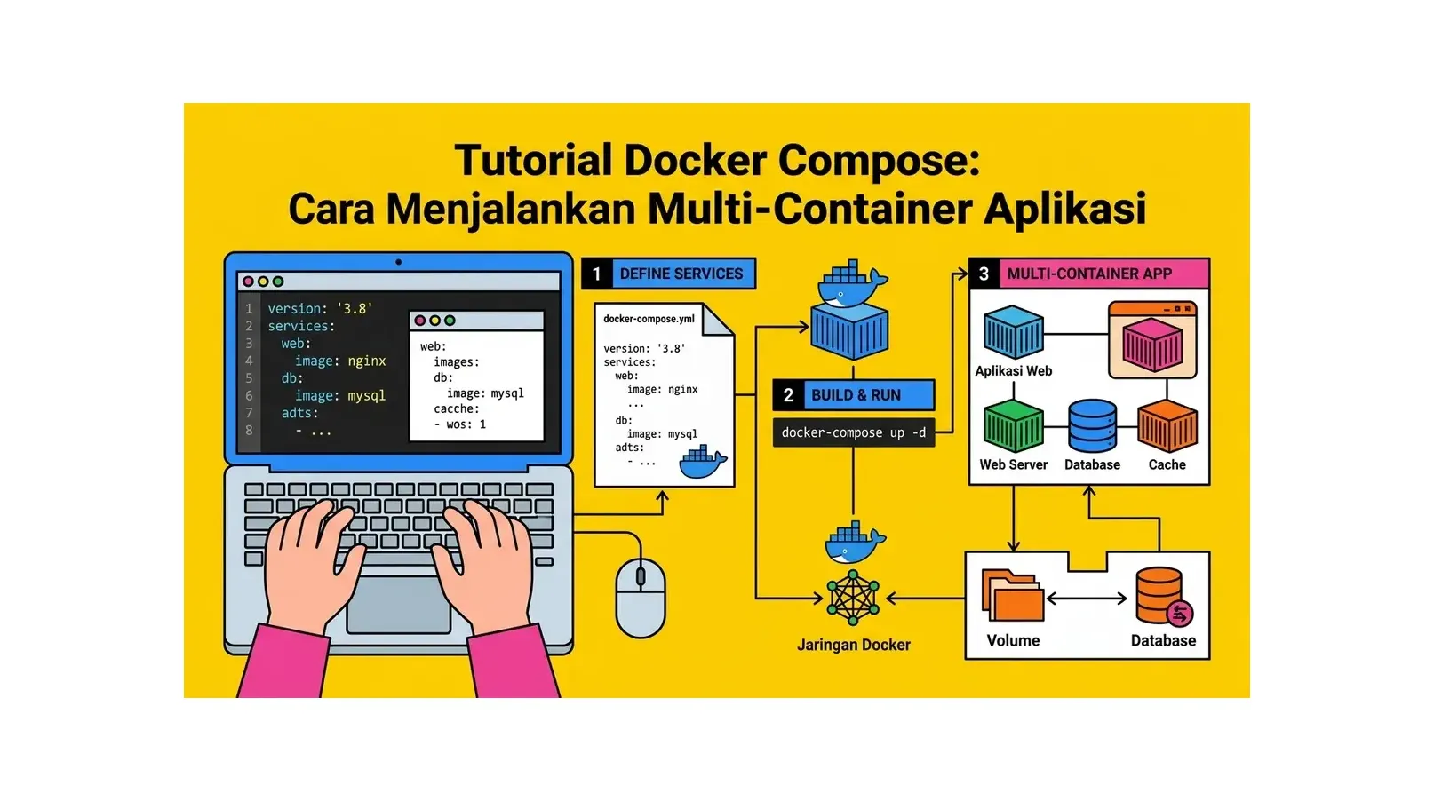 Tutorial Docker Compose: Cara Menjalankan Multi-Container Aplikasi