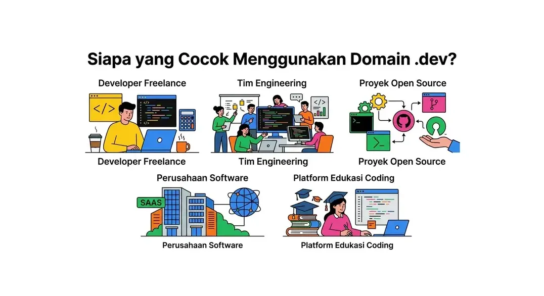 perbandingan domain untuk developer