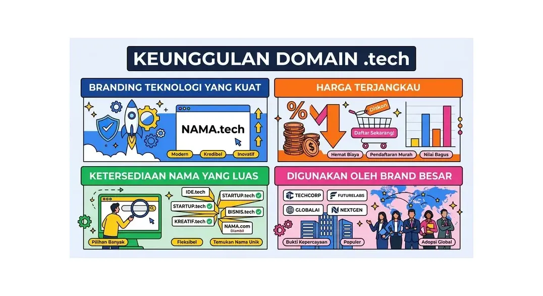 domain .tech untuk teknologi