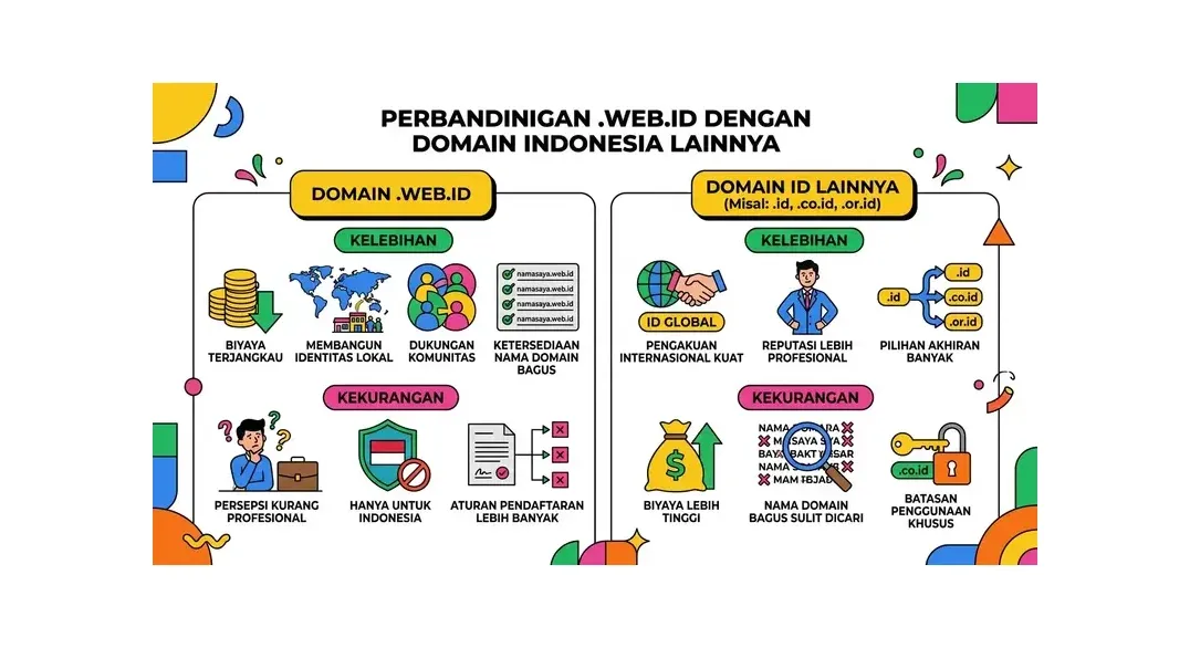 perbandingan domain Indonesia