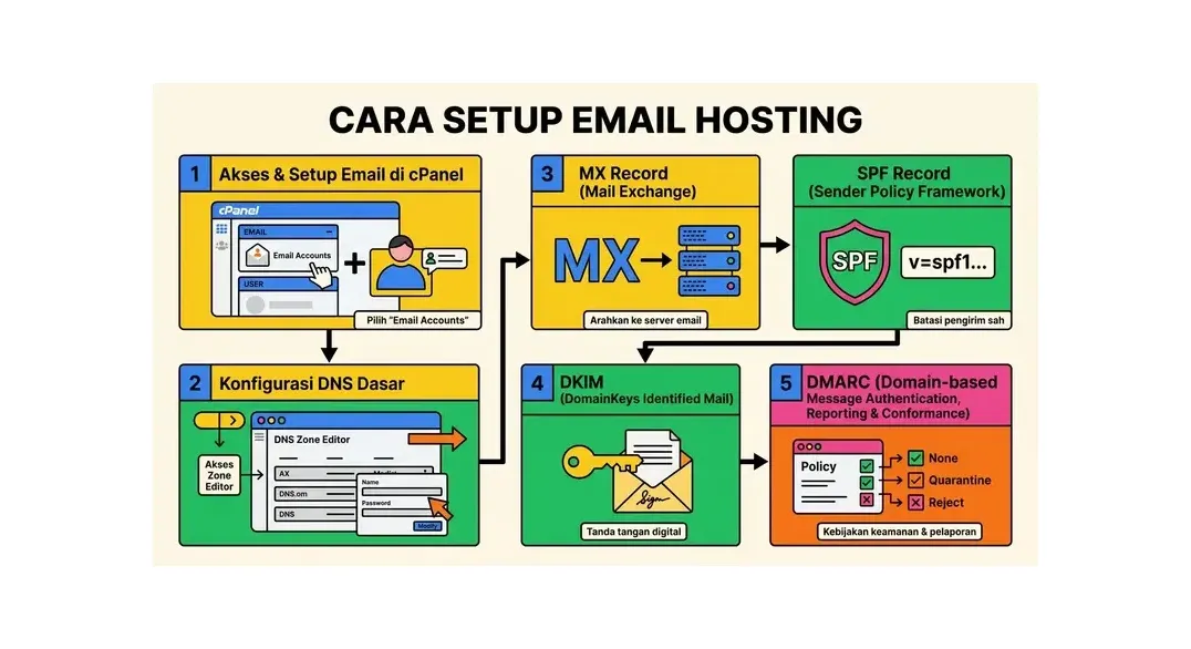 Setup email hosting untuk bisnis