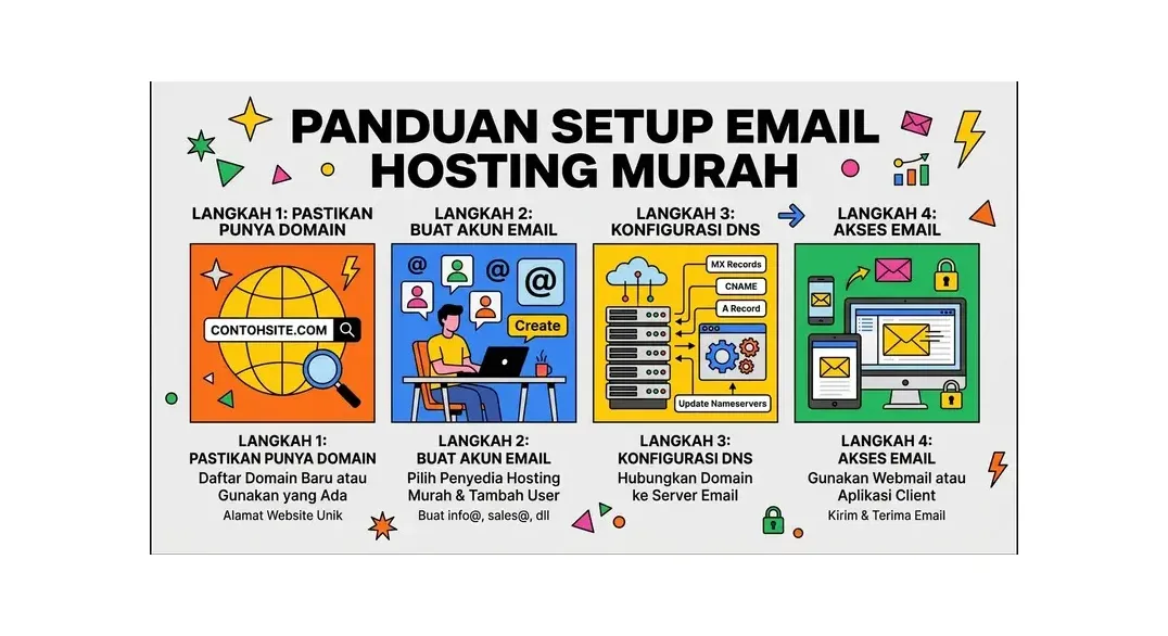 Cara setup email hosting murah