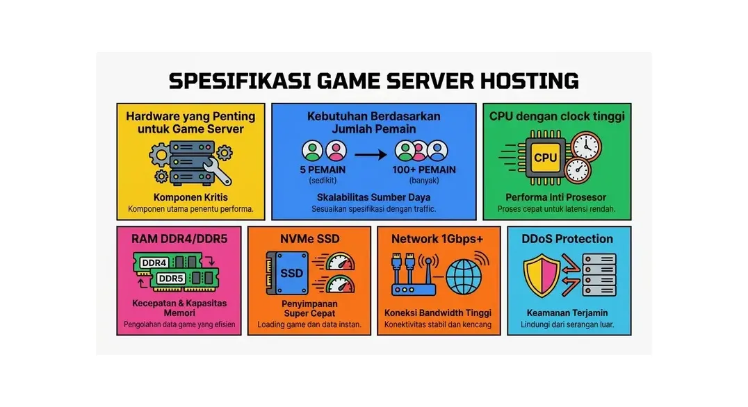 Spesifikasi CPU RAM dan NVMe untuk game server hosting