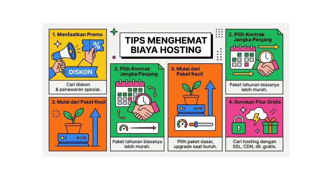 Rincian biaya tambahan hosting selain harga paket