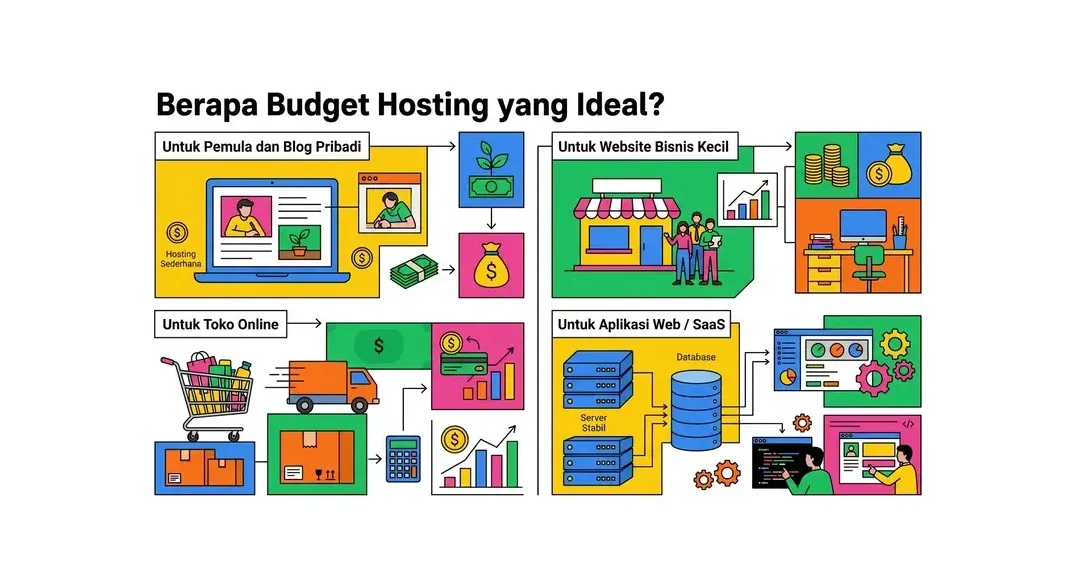 Rekomendasi budget hosting per bulan untuk berbagai kebutuhan
