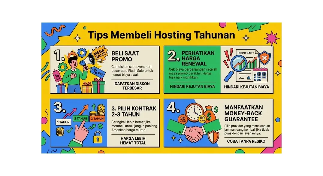 Rekomendasi harga hosting per tahun berdasarkan kebutuhan