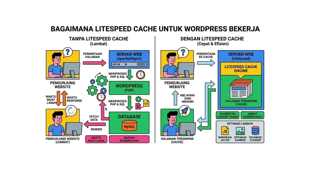 Plugin LiteSpeed Cache untuk optimasi WordPress