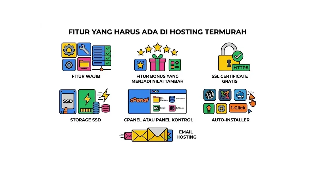 Fitur penting yang harus ada di hosting termurah