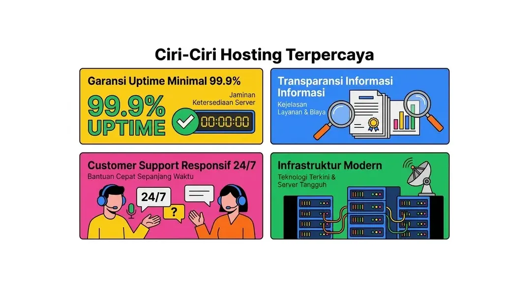 Ciri-ciri hosting terpercaya yang harus diperhatikan