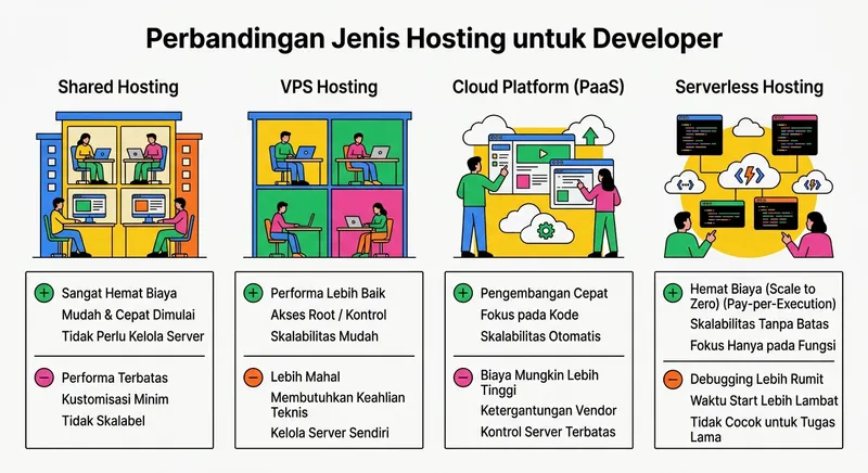 Perbandingan hosting untuk developer