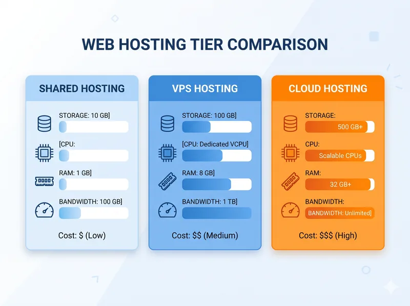 perbandingan shared hosting vps dan cloud untuk aplikasi laravel