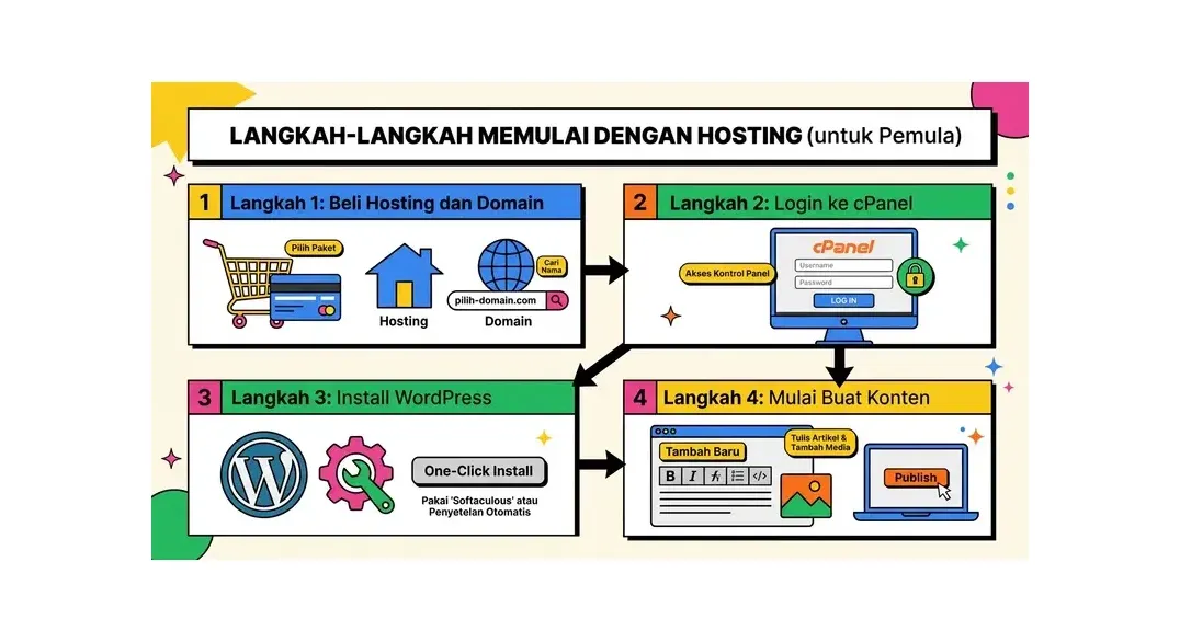 Langkah mudah memulai hosting untuk pemula