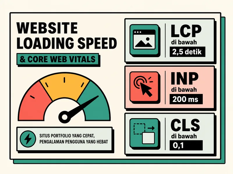 ambang core web vitals untuk kecepatan website portfolio
