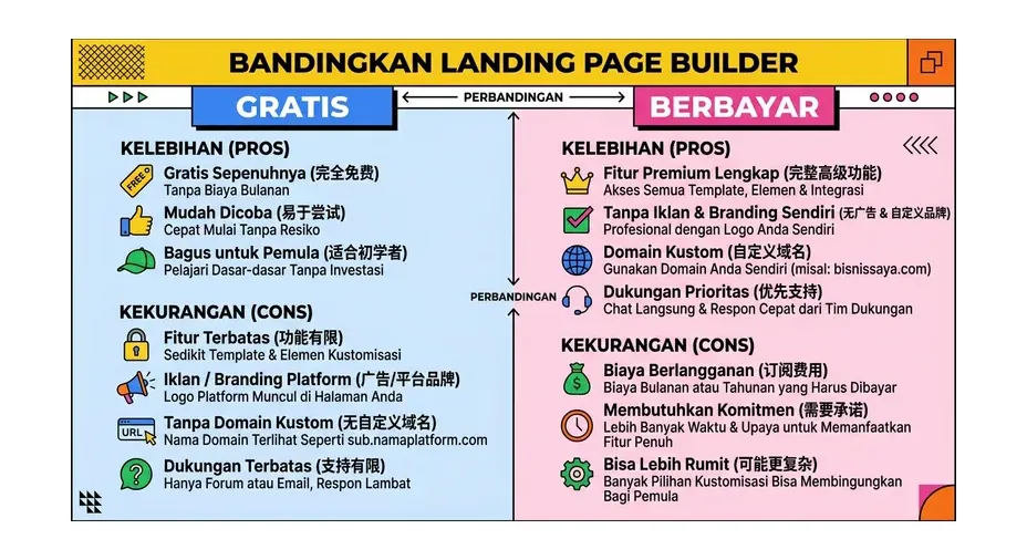 perbandingan landing page builder