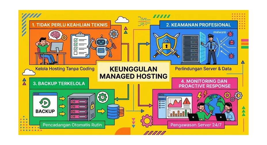 Keunggulan managed hosting untuk bisnis