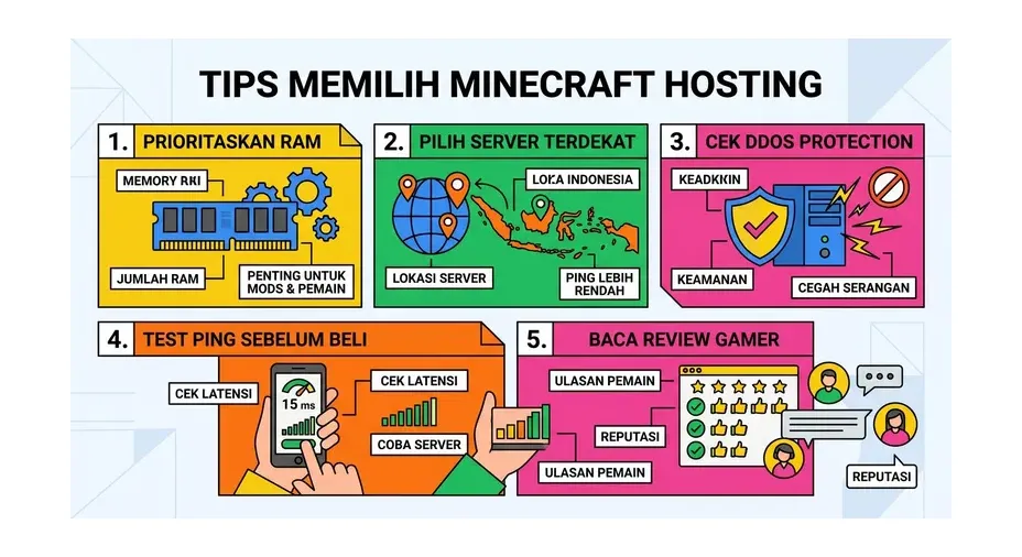 Tips optimasi server Minecraft hosting