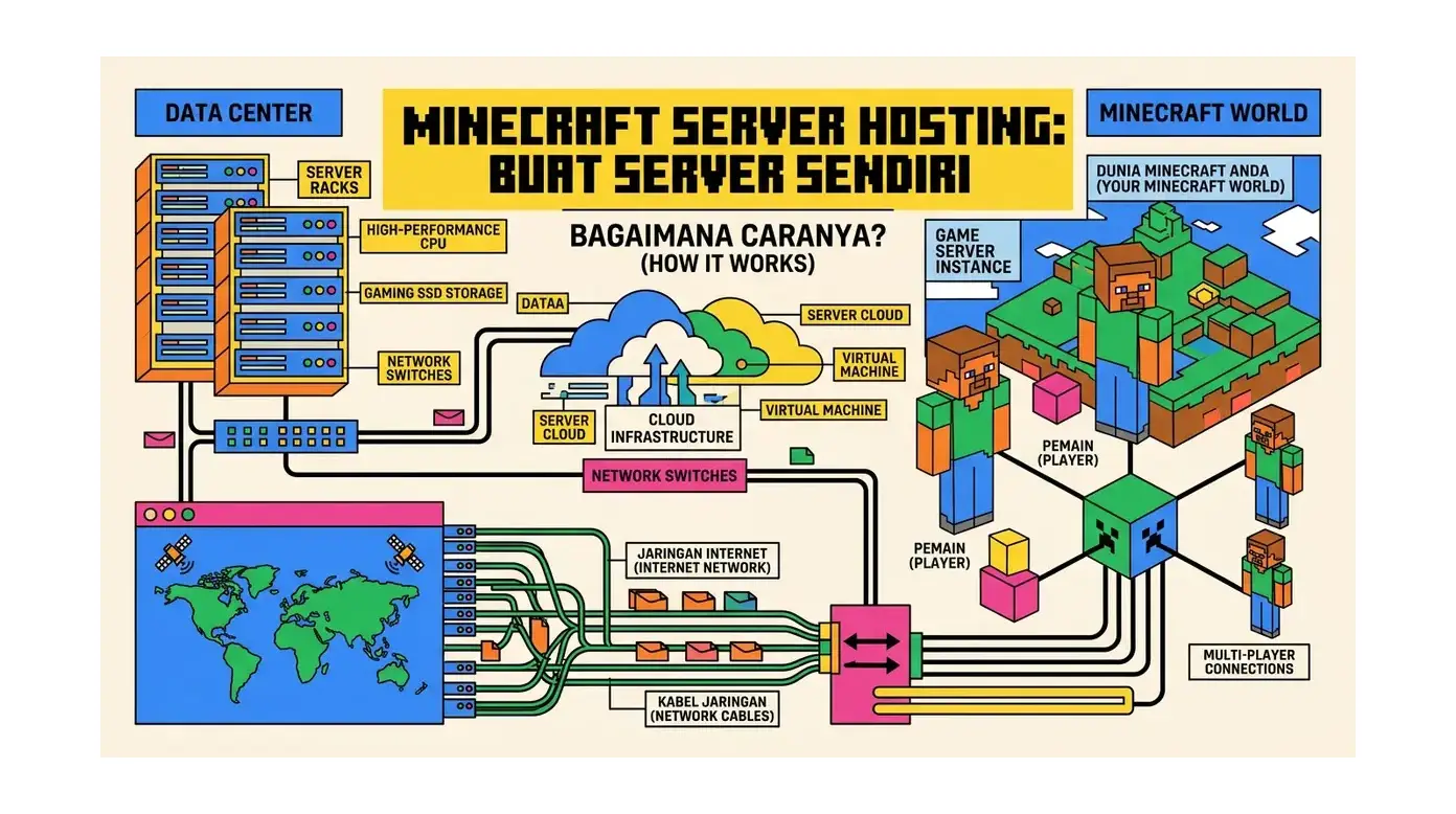 Minecraft Server Hosting - Buat Server Sendiri