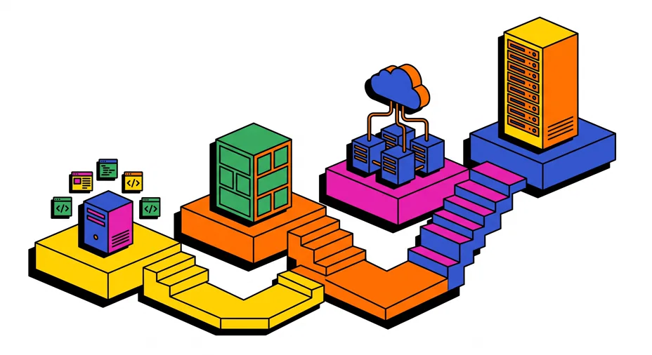 Perbandingan empat tingkat hosting untuk Moodle: shared, VPS, cloud, dan dedicated
