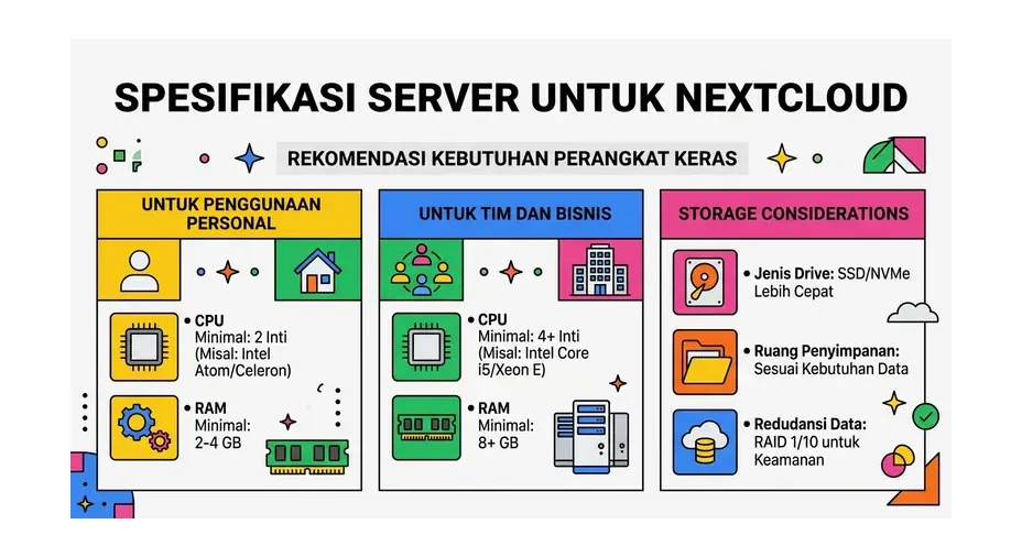 Spesifikasi Nextcloud hosting