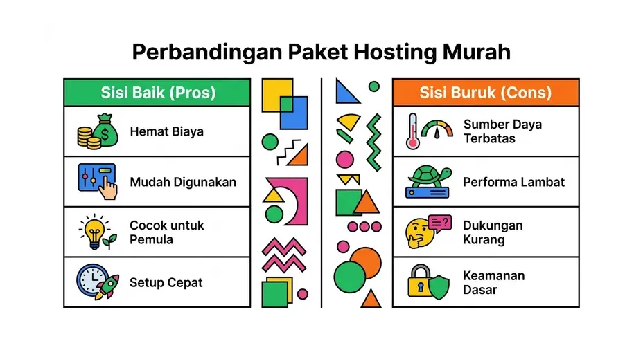 Perbandingan fitur paket hosting murah di Indonesia