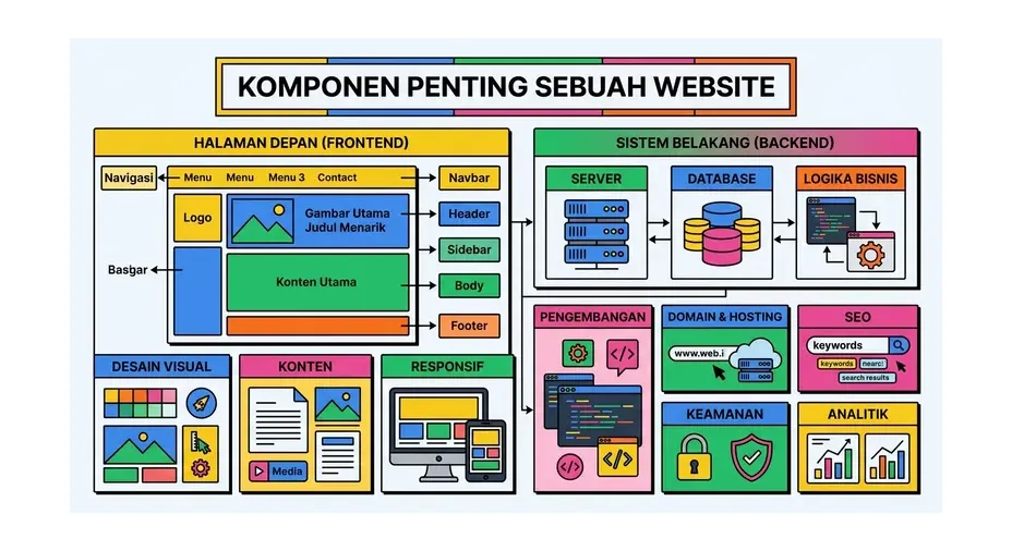 komponen website