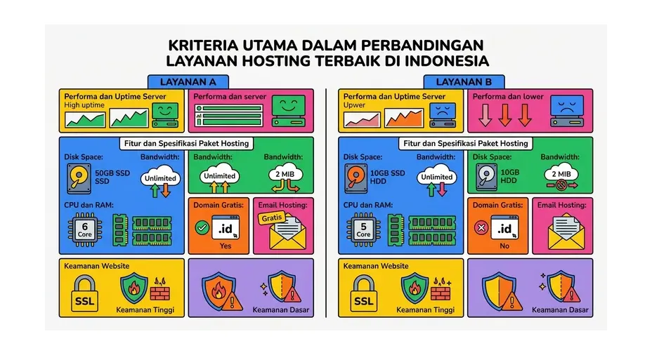 perbandingan hosting indonesia