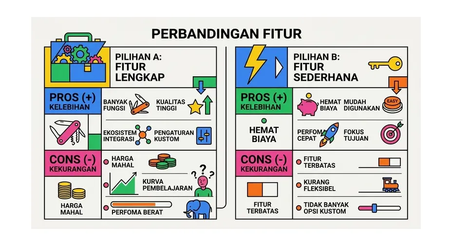 diagram perbedaan WordPress.com dan WordPress.org